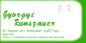 gyorgyi rumszauer business card